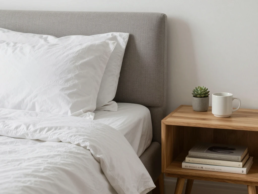 Layered folds in mist and sky tones